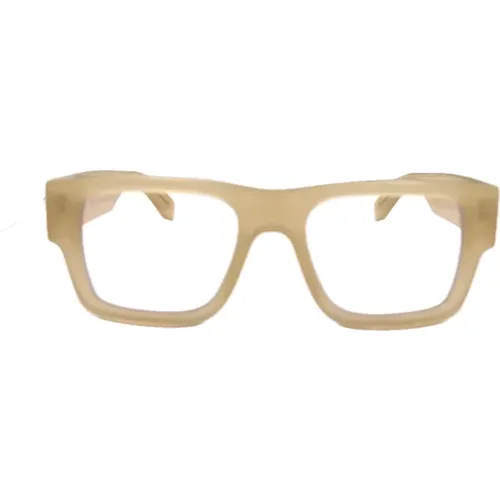Square Oversize Eyeglasses , unisex, Sizes: 52 MM - Off White - Modalova