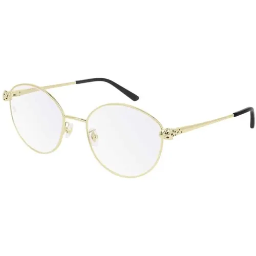 Gold Transparent Ct0234O Eyeglasses , unisex, Sizes: 54 MM - Cartier - Modalova