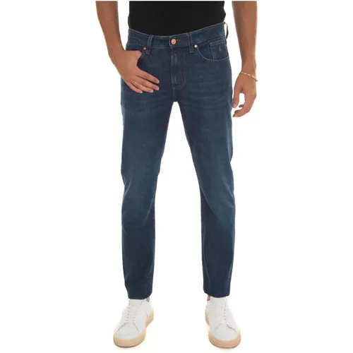 Slim Fit Stone Washed Denim Jeans , Herren, Größe: W40 - Jeckerson - Modalova