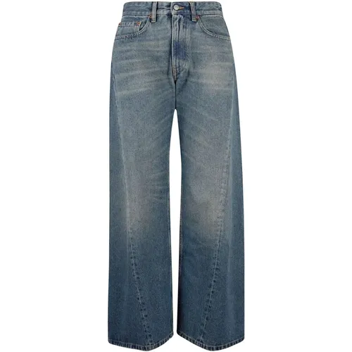 Klassische Denim-Jeans mit Fünf Taschen , Damen, Größe: W28 - MM6 Maison Margiela - Modalova