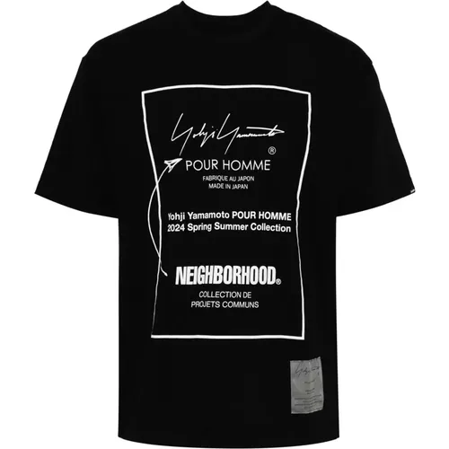 Logo-Print Cotton T-Shirt , male, Sizes: L, XL - Yohji Yamamoto - Modalova