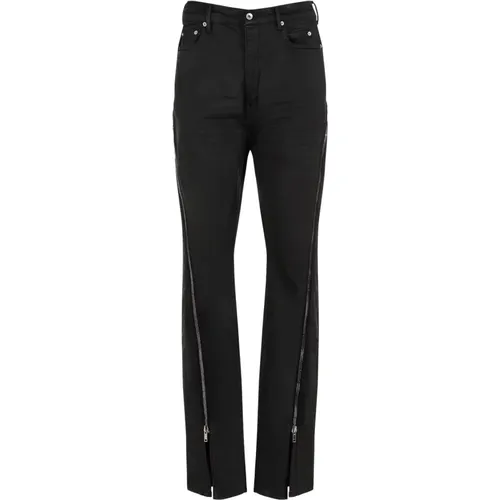 Schwarze Wachs Bananen Jeans - Rick Owens - Modalova