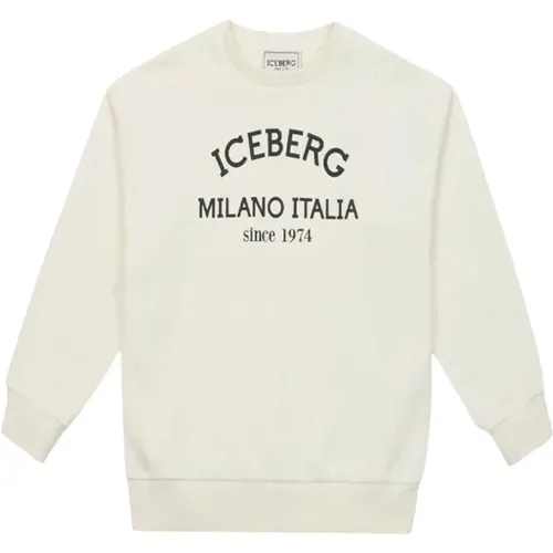 Logo-Print Rundhals-Sweatshirt - Iceberg - Modalova