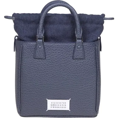 Leather Handbag with Drawstring Closure , female, Sizes: ONE SIZE - Maison Margiela - Modalova