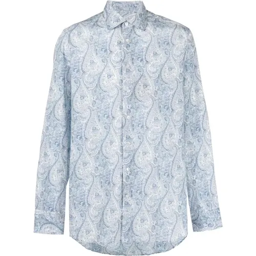 Clear Paisley Cotton Shirt , male, Sizes: L - ETRO - Modalova