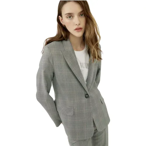 Karierte Blazer , Damen, Größe: S - Silvian Heach - Modalova