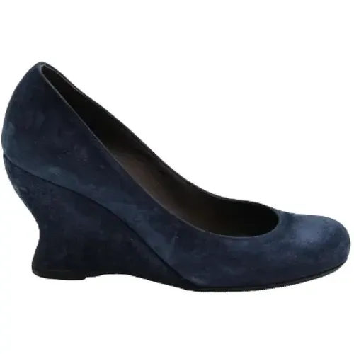Pre-owned Suede heels , female, Sizes: 3 UK - Bottega Veneta Vintage - Modalova