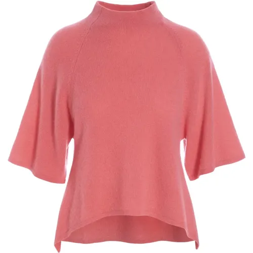 Cloud Cashmere Hochgeschlossene Bluse Cool Coral , Damen, Größe: M - Bitte Kai Rand - Modalova