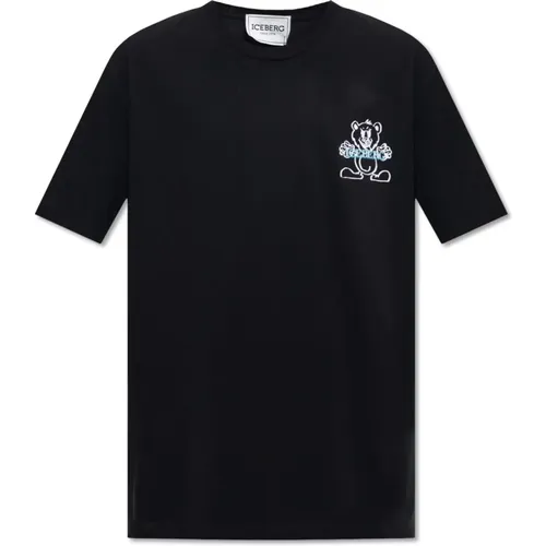 Printed T-shirt , male, Sizes: L, 2XL - Iceberg - Modalova