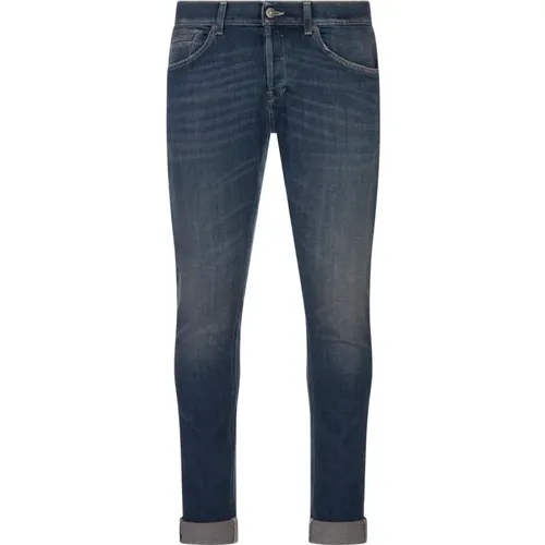 Blaue Skinny Fit Jeans , Herren, Größe: W33 - Dondup - Modalova
