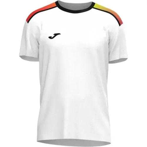 Smash Kurzarm T-Shirt Weiß , Herren, Größe: L - Joma - Modalova