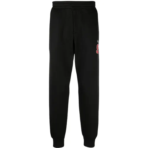 Jogging Trousers with McQueen Logo , male, Sizes: L, XL - alexander mcqueen - Modalova