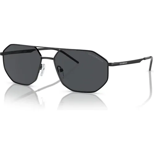 Matte /Grey Sunglasses EA 2147 , male, Sizes: 58 MM - Emporio Armani - Modalova