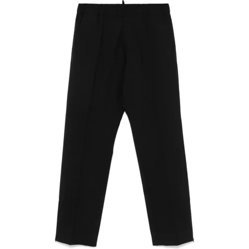 Wool Trousers with Elastic Waistband , male, Sizes: XL, L - Dsquared2 - Modalova