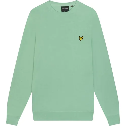 Baumwoll Rundhals Pullover , Herren, Größe: L - Lyle & Scott - Modalova