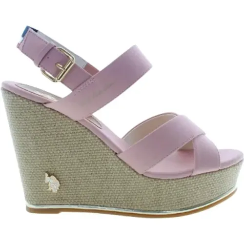 Stylish Espadrille Sandals , female, Sizes: 3 UK - U.s. Polo Assn. - Modalova