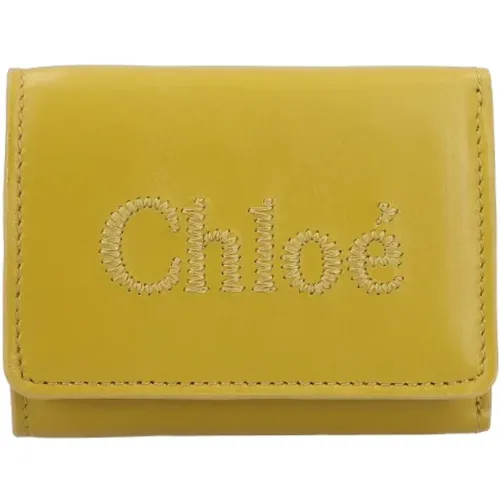 Leather wallets , female, Sizes: ONE SIZE - Chloé - Modalova