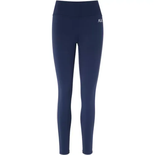 Runner Legging in Blau , Damen, Größe: M - Sporty & Rich - Modalova