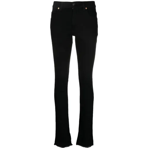 Schwarze Mid-Rise Flared Jeans , Damen, Größe: W24 - Haikure - Modalova