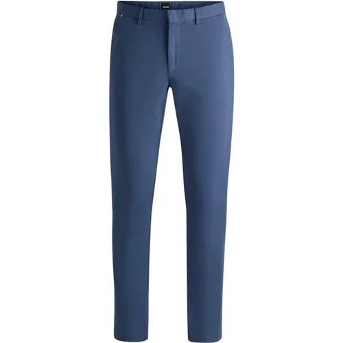 Blaue Chino Hose Slim Fit , Herren, Größe: S - Hugo Boss - Modalova