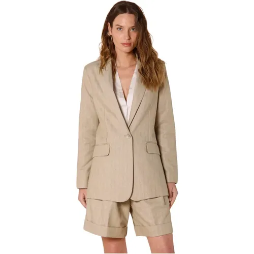 Eleganter Damenblazer Irene Lurex , Damen, Größe: M - Mason's - Modalova