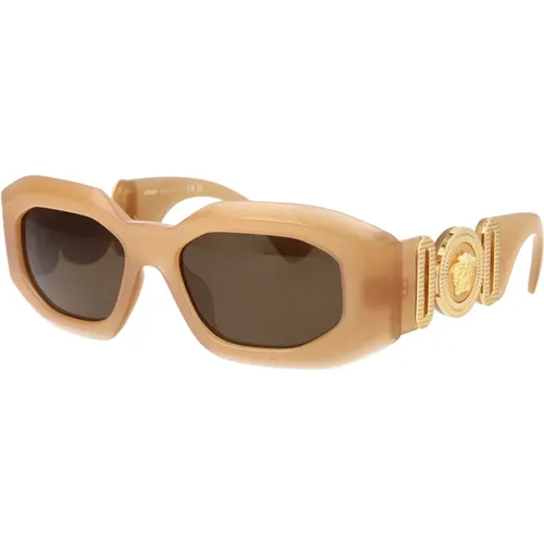 Stylish Sunglasses with Model 0Ve4425U , male, Sizes: 54 MM - Versace - Modalova