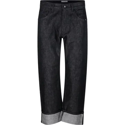 Schwarze Jeans für Männer , Herren, Größe: W30 - Amish - Modalova