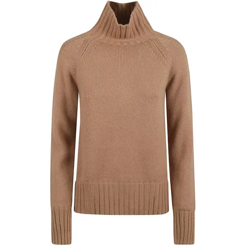 Luxuriöser Beige High-Neck Sweatshirt - Max Mara - Modalova