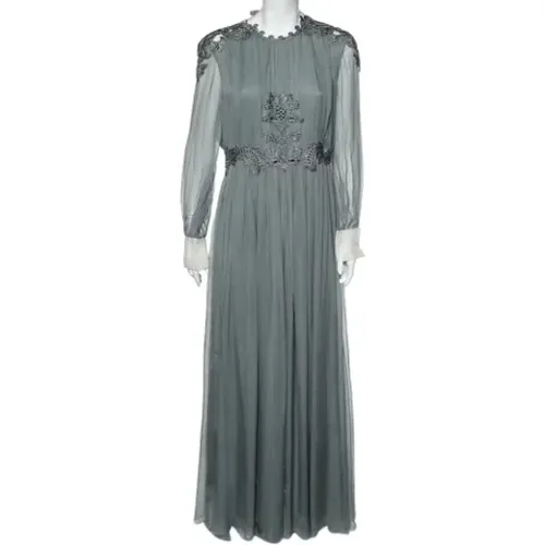 Pre-owned Silk dresses , female, Sizes: L - Valentino Vintage - Modalova