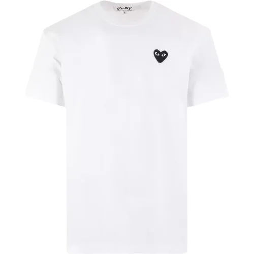 Heart Logo T-shirt , male, Sizes: XL, S - Comme des Garçons Play - Modalova