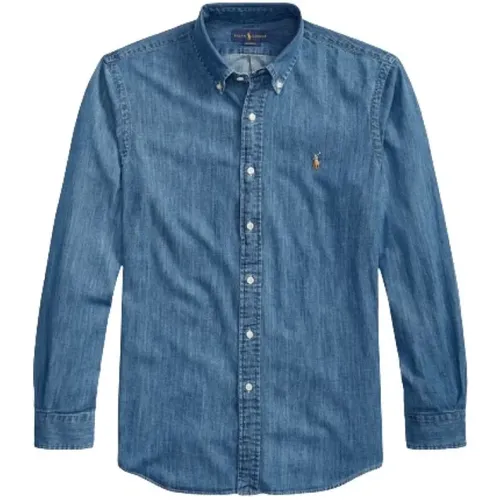 Custom Fit Denim Shirt , male, Sizes: 2XL, M, L, XL - Polo Ralph Lauren - Modalova