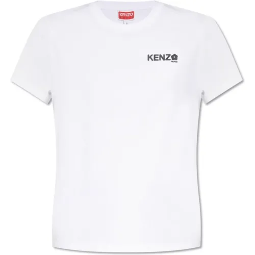 T-Shirt mit bedrucktem Logo , Damen, Größe: M - Kenzo - Modalova