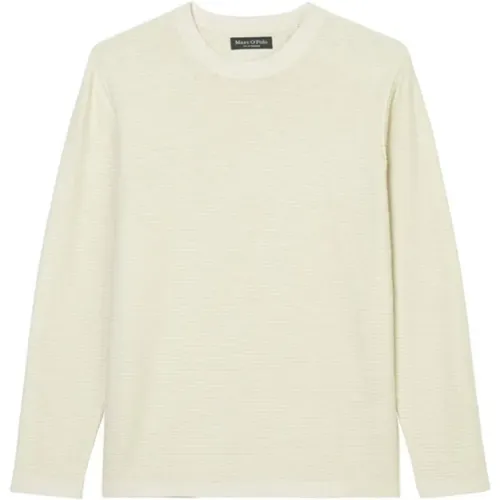 Crewneck Cotton Linen Rib Structu - Marc O'Polo - Modalova