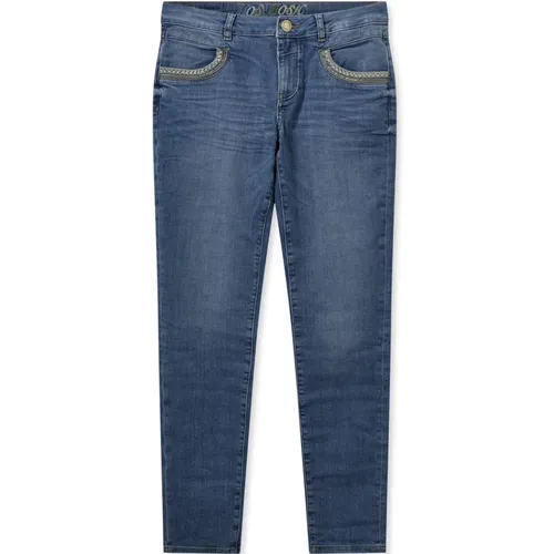 Klassische Diva Jeans mit Bestickten Details , Damen, Größe: W25 - MOS MOSH - Modalova