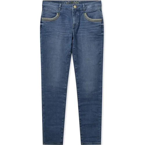 Klassische Diva Jeans mit Bestickten Details , Damen, Größe: W31 - MOS MOSH - Modalova