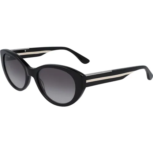 Sonnenbrille Schwarz Grau Verlauf , Damen, Größe: 53 MM - Lacoste - Modalova