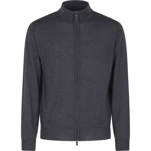 Grauer Punto Pullover , Herren, Größe: 2XL - Canali - Modalova