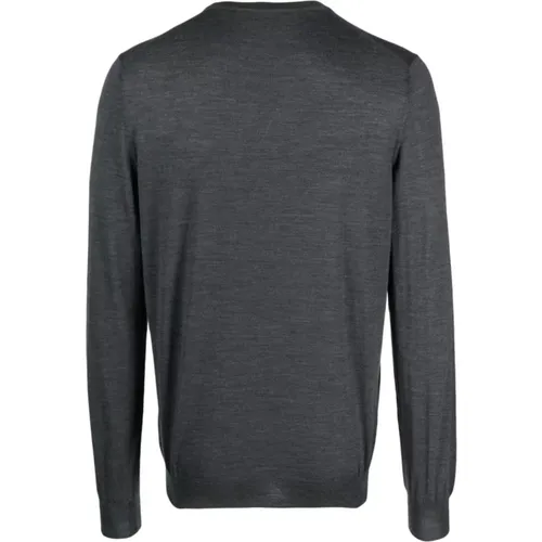 Grey Sweaters for Men , male, Sizes: 2XL, 4XL, 3XL, L, XL - Barba - Modalova