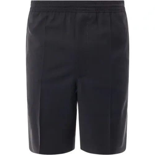 Wool Shorts Elastic Waistband Zip , male, Sizes: L, M - Givenchy - Modalova
