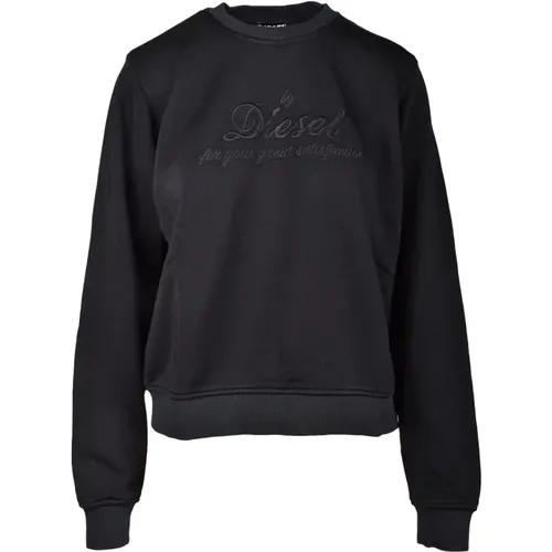 Schwarzer Sweatshirt für Frauen , Damen, Größe: M - Diesel - Modalova