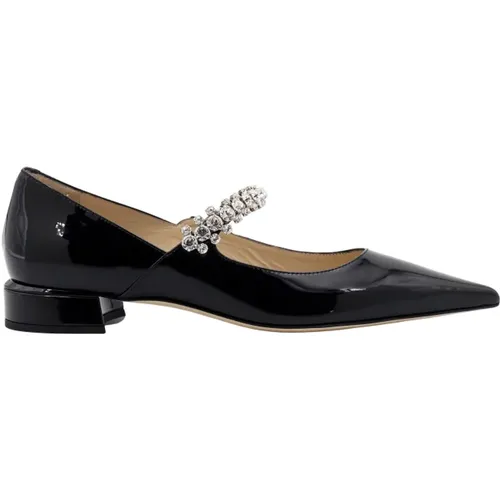 Schwarze Lederpumps mit Spitzer Kappe - Jimmy Choo - Modalova