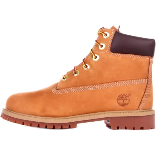 Junior Wildleder Logo Stiefel Gummisohle , Herren, Größe: 37 EU - Timberland - Modalova