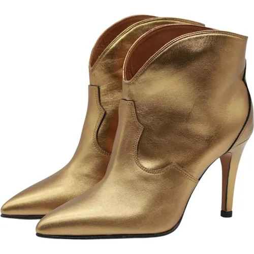 Bronze Leather Boots , female, Sizes: 3 UK, 5 UK - Toral - Modalova