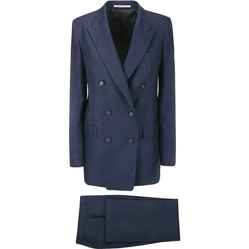 Double-Breasted Central Split Jacket , male, Sizes: 4XS, XS, 2XS - Tagliatore - Modalova