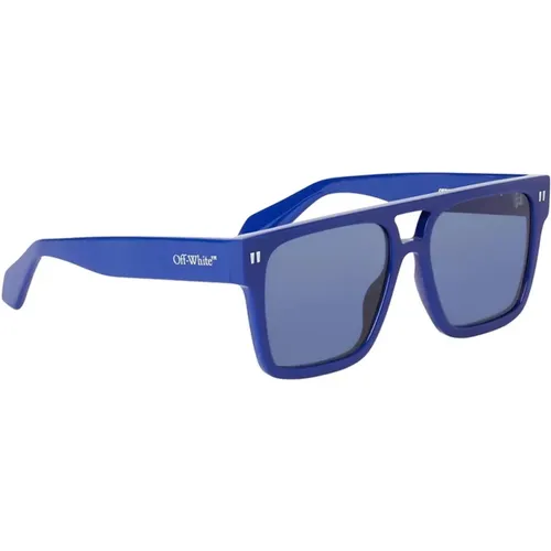 Blaue Sonnenbrille Springfield - Off White - Modalova