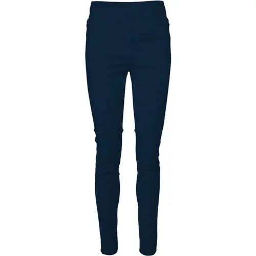 Navy Stretch Pants Shantal-Pa-Power , female, Sizes: S, M, 2XL - Freequent - Modalova