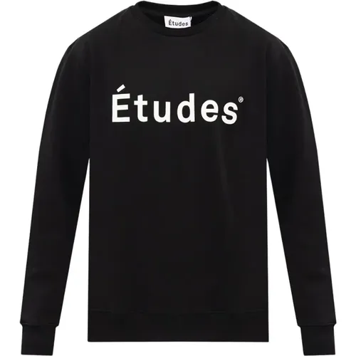Sweatshirt with logo , male, Sizes: M/L, XL/2XL, L/XL - Études - Modalova