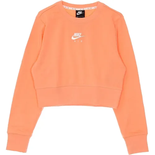 Cropped Crewneck Sweatshirt Sportswear Air Crew , female, Sizes: L - Nike - Modalova