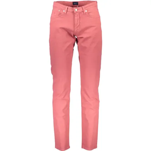 Mens 5-Pocket Trousers , male, Sizes: W42, W36, W30, W38, W35, W31, W32, W33 - Gant - Modalova