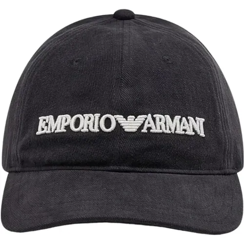 Baseball Cap Klassischer Stil Schwarz , Herren, Größe: ONE Size - Emporio Armani - Modalova